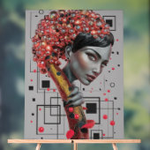 Elegantie in lijnen: 3D-diepte van de zijkant van  Acryl Bord (Neutraal)