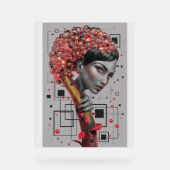 Elegantie in lijnen: 3D-diepte van de zijkant van Acryl Bord (Voorkant)