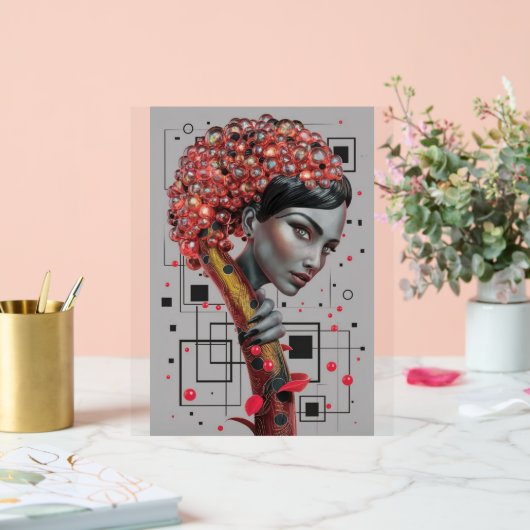 Elegantie in lijnen: 3D-diepte van de zijkant van Acryl Bord (Huwelijk)