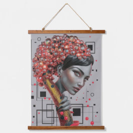 Elegantie in lijnen: 3D-diepte van de zijkant van  Hangend Wandkleed