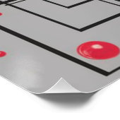 Elegantie in lijnen: 3D-diepte van de zijkant van  Perfect Poster (Hoek)