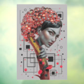 Elegantie in lijnen: 3D-diepte van de zijkant van Raamsticker (Vel 3)