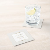 Elegantie in lijst Eenvoudig Modern Klasse Bruilof Kartonnen Onderzetters (Insitu)