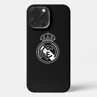 Elegantie in Monochrome: Real Madrid B & W telefoo iPhone 13 Pro Max Hoesje