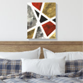 Elegantie in Motion Canvas Print - Abstracte Gouac (Insitu (Slaapkamer))