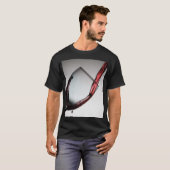 Elegantie in Motion T-Shirt: Wijnkunst gieten T-shirt (Voorkant volledig)