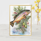 Elegantie in Natuur's Delights, Regenboogforel Kaart (Gele Bloem)