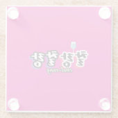 Elegantie in overvloeiende harmonie: "찰랑찰랑"chal-la glazen onderzetter (Achterkant)