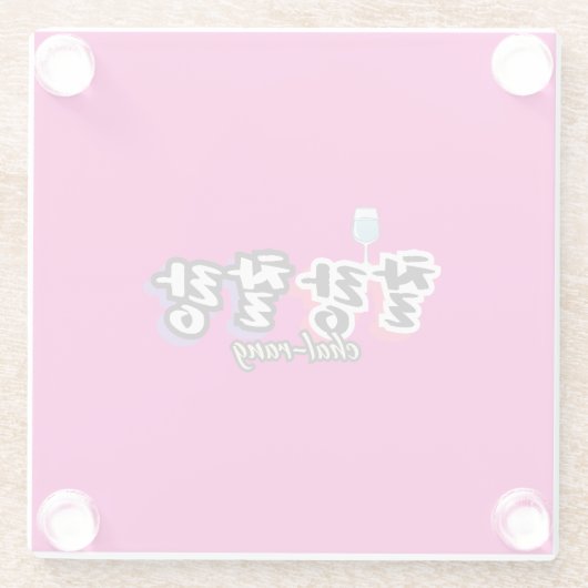 Elegantie in overvloeiende harmonie: "찰랑찰랑"chal-la glazen onderzetter (Achterkant)