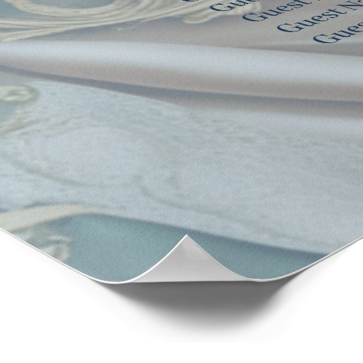 Elegantie in pianotoetsen en bloesems. poster (Hoek)