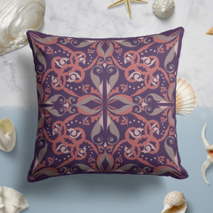 elegantie in Plum Kussen