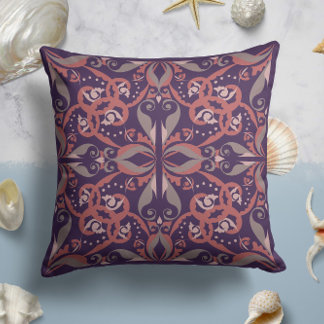 elegantie in Plum Kussen