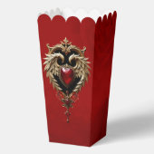 Elegantie in rood en goud bedankdoosjes (Achterkant)