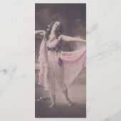  elegantie in roze bloemenjurk Bladwijzer Menu (Achterkant)