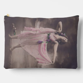 elegantie in roze bloemenjurk etui