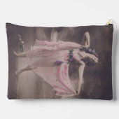 elegantie in roze bloemenjurk etui (Achterkant)