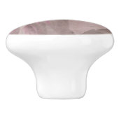  elegantie in roze bloemenjurk keramische knop (Zijkant)