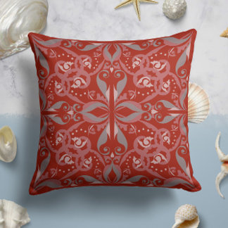 elegantie in Scarlet Red Kussen