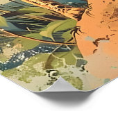 Elegantie in strepen: Cheetah Poster (Hoek)
