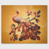 Elegantie in veren cadeaupapier (Vlak)