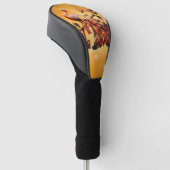 Elegantie in veren golfheadcover (Schuin)