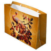 Elegantie in veren groot cadeauzakje (Achterkant Gekanteld)