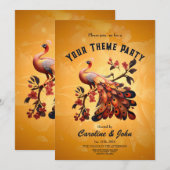 Elegantie in veren kaart (Voorkant / Achterkant)