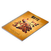 Elegantie in veren notitieboek (Linkerzijde)