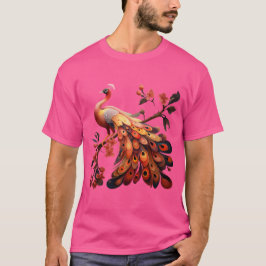 Elegantie in veren t-shirt