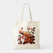 Elegantie in veren tote bag (Achterkant)