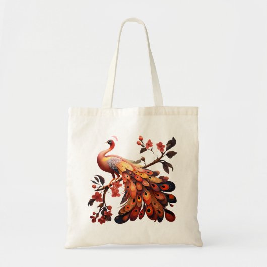 Elegantie in veren tote bag (Voorkant)