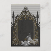 Elegantie in zilver en zwart. informatiekaartje (Achterkant)