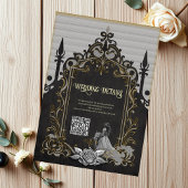 Elegantie in zilver en zwart. informatiekaartje