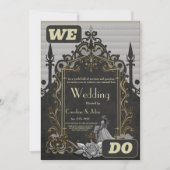 Elegantie in zilver en zwart. kaart (Voorkant)