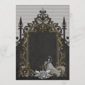 Elegantie in zilver en zwart. menu (Achterkant)