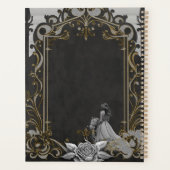 Elegantie in zilver en zwart planner (Achterkant)