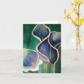 Elegantie, klein, 4 x 5,6 inch kaart (Gele Bloem)