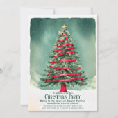 Elegantie: Majestic Kerstboompartij Kaart (Voorkant)