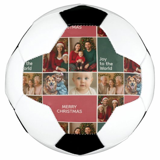 elegantie mama papa baby kerst voetbal (Voorkant)
