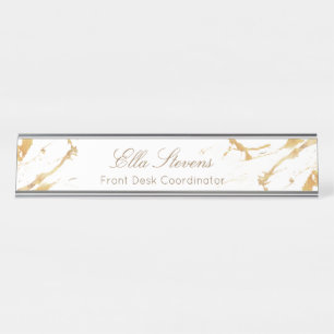 Elegantie Marmeren Aangepaste Naamplaat