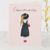 Elegantie met een kant van sass Verjaardag Kaart (Gele Bloem)