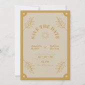 Elegantie Moderne Vintage Save The Date (Voorkant)