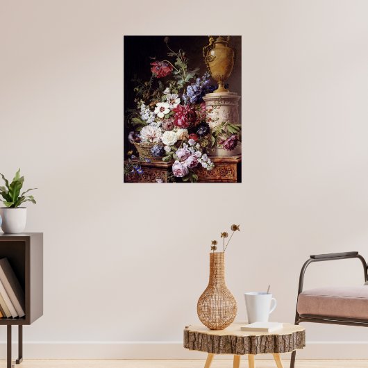 Elegantie natuur veroverde Van Spaendonck Poster (Woonkamer 3)