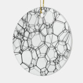 Elegantie onthuld: Metal Mesh artistiek Keramisch Ornament (Links)