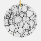 Elegantie onthuld: Metal Mesh artistiek Keramisch Ornament (Achterkant)