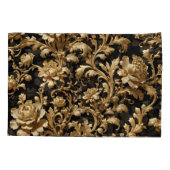 Elegantie onthuld: Zwart en Goud Vlaamse Barok Kussensloop (Achterkant)