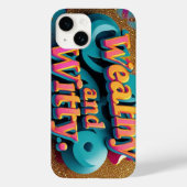 Elegantie ontmoet Humor Case-Mate iPhone Case (Achterkant)