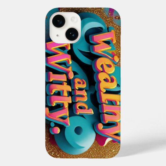 Elegantie ontmoet Humor Case-Mate iPhone Case (Achterkant)