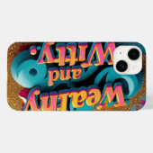 Elegantie ontmoet Humor Case-Mate iPhone Case (Achterkant (horizontaal))