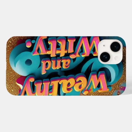 Elegantie ontmoet Humor Case-Mate iPhone Case (Achterkant (horizontaal))